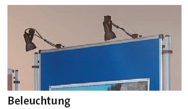 Präsentationstafel NSTT F, Veloursstoff Vorder- Rückseite gleiche Farbe