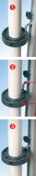 Präsentationstafel NSTT F, Veloursstoff Vorder- Rückseite gleiche Farbe