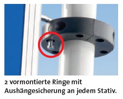 Präsentationstafel NSTT F, Veloursstoff Vorder- Rückseite gleiche Farbe
