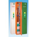 Sanitätsschrank/Stehschrank, gefüllt , mit Trage