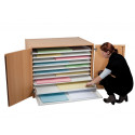 Planschrank / Papierschrank / Bildertruhe Modell B1