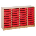 Ergo Tray Regal, 32 flache Schübe, K