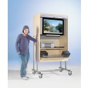 TV-Wagen FTV 120 R, mit Rollo