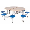 Spaceflex 2.0®, runde Melaminplatte Höhe 74 cm, 8 Sitze, für Kinder ab 11 Jahre