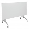 Seitenklapptisch mit Vollkernplatte " PowerSurf", fahrbar / B/H/T: 160 x 72 x 80 cm