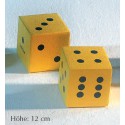 Schaumstoffwürfel-Set  (2 Stück), 12 cm hoch, beschichtet