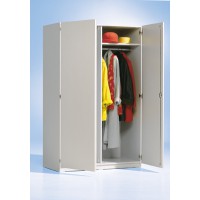 Abbildung: Garderobenschrank 120T 60K, Dekor Grau 20