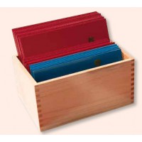 Holz-Sortierbox für Fühlbuchstaben