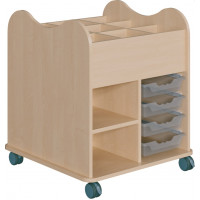 Dekor Buche, Boxen in transparent