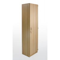 schmaler Garderobenschrank, Dekor Buche