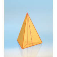 Modell J3003-1a3, Geometrische Körper aus gefärbtem Acrylglas.