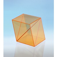 Modell J3003-a8,  Geometrische Körper aus gefärbtem Acrylglas.