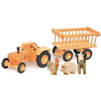 Traktor und Heuwagen