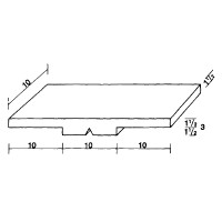 Lehrermagnet MS 10x30, für den Klassenplan 10 x 30 x 3 mm, halb farbig/halb weiß 