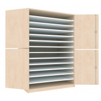Planschrank / Papierschrank / Bildertruhe Modell B10
