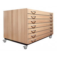 Planschrank / Papierschrank / Bildertruhe  Modell B2 F