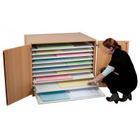 Planschrank / Papierschrank / Bildertruhe Modell B3