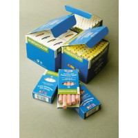Tafelkreide Robercolor, farbig und weiß, 100 Stück pro Schachtel