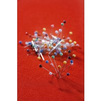 Steck- und Markierungsnadeln (Nadellänge: 23 mm) farbig sortiert