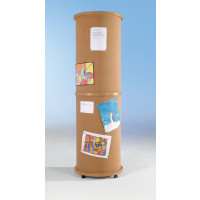 Litfaßsäule mit 5 mm Kork belegt, fahrbar