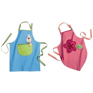 Kinderschürze, blau oder rosa