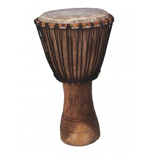 African Djembe groß (ca. 50cm hoch, Naturhaut)