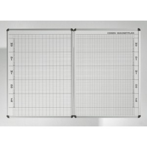 Personalplantafel, Raster 10 Stunden, weiß