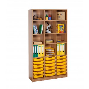Ergo Tray Regal, 18 flache Schübe