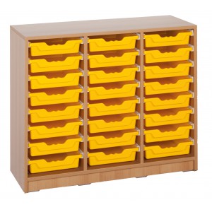 Ergo Tray Regal, 24 flache Schübe, K