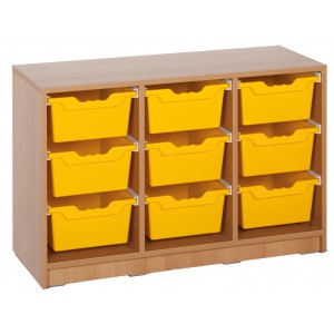 Ergo Tray Regal, 9 hohe Schübe, K
