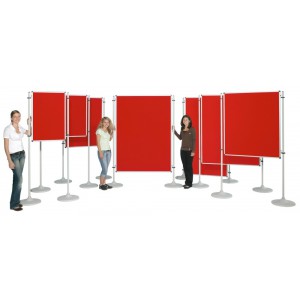 Präsentationstafel NSTT F, Veloursstoff Vorder- Rückseite gleiche Farbe