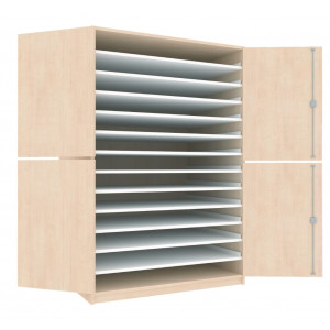 Planschrank / Papierschrank / Bildertruhe Modell B10