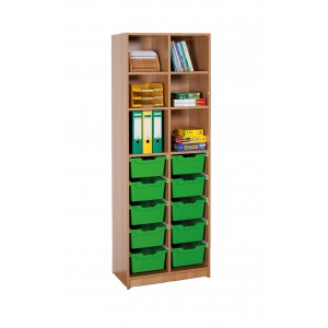Ergo Tray Klassenraumregal, 10 Schüben