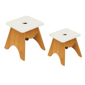 Landhaus-Puppenhocker, Set