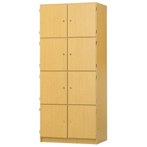Schließfachschrank, 4 oder 8 abschließbare Fächer