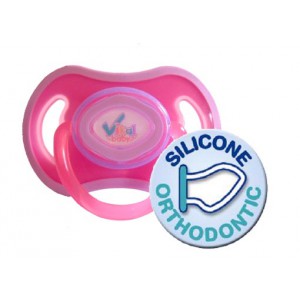 Soft Touch Sauger (lila / pink) bis 6 Monate, orthodentisch