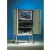 Die Abbildung zeigt Modell TV 120 V, Dekor Grau 20, Metallteile RAL 7035 Lichtgrau.