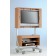 Abbildung zeigt Modell SCS-U-GB, Dekor Buche, Gestell RAL 7035 lichtgrau