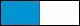 mittelblau / weiß